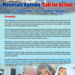 Mountain Agenda: Call For Action